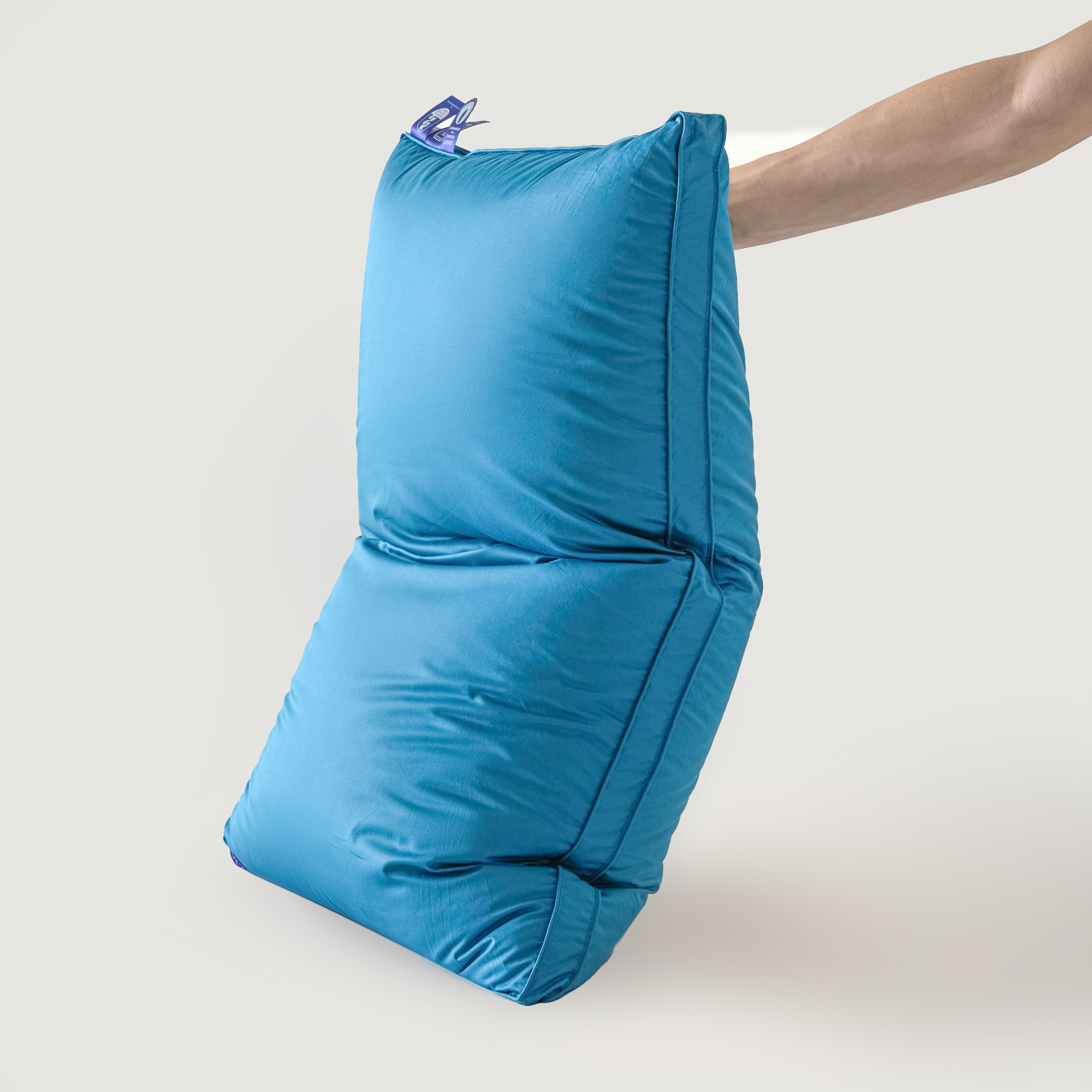 Cloud Goose Down Pillow – Blue