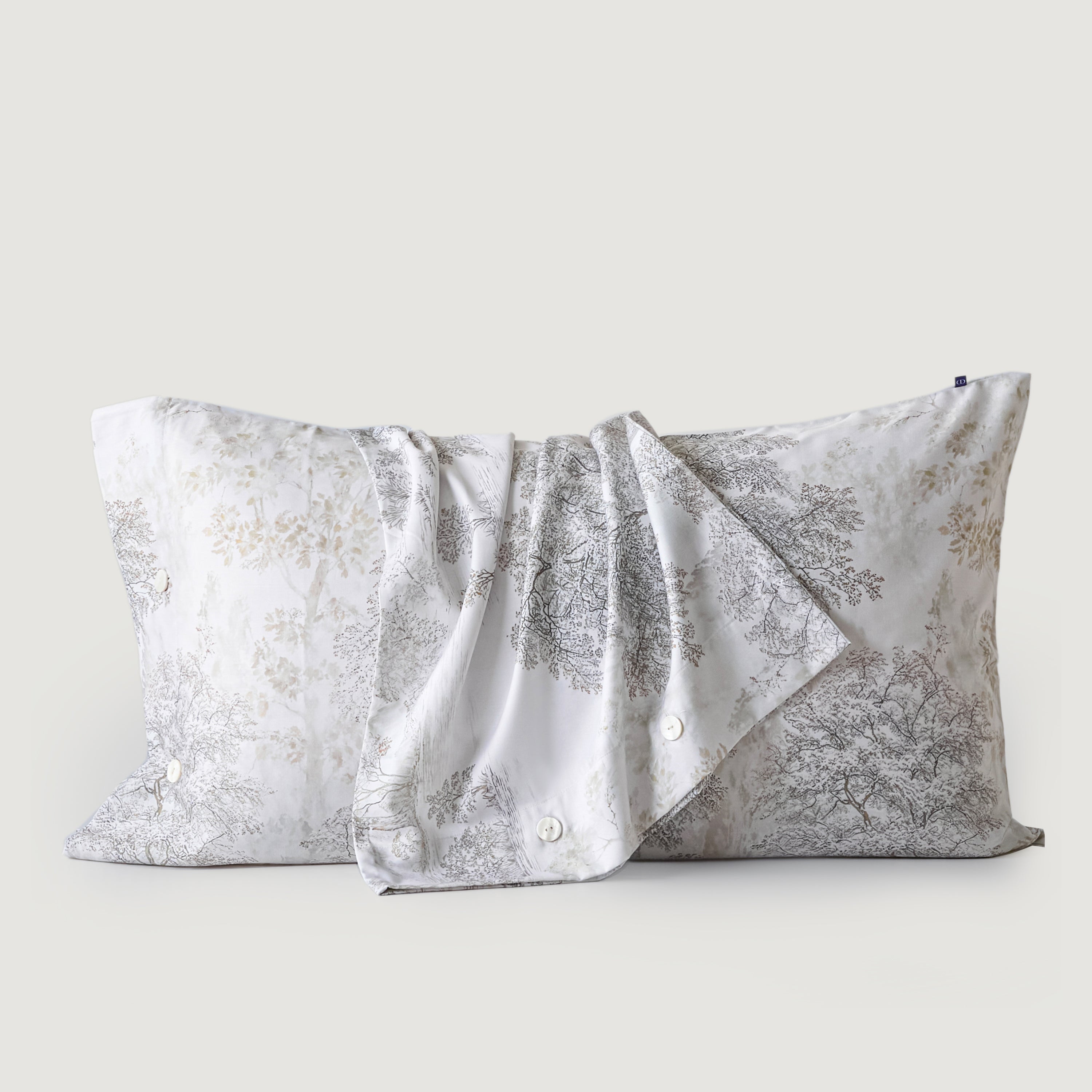 Luxe Lyocell & Cotton Pillowcase – Forest Ink