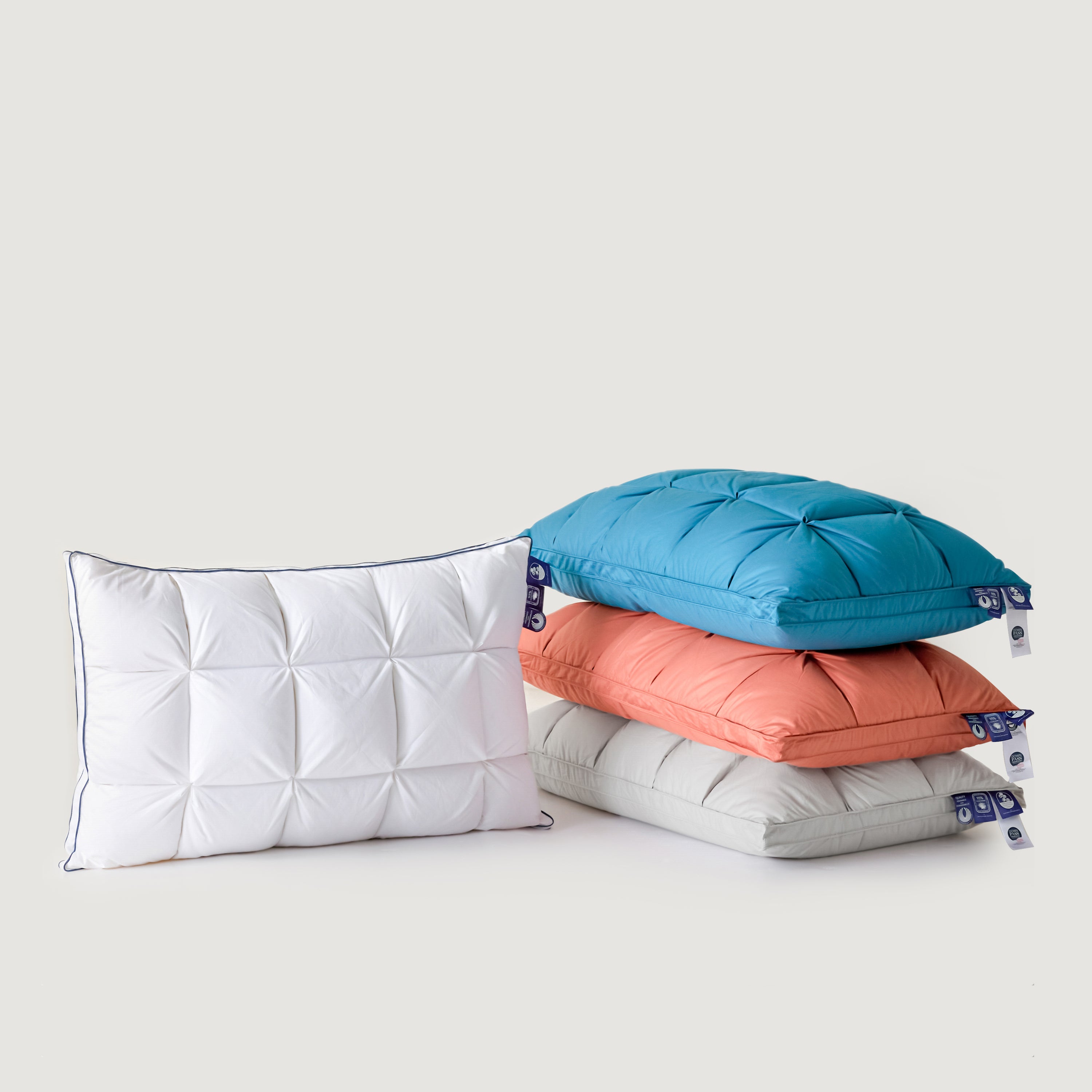 Premium Puff Grid Goose Down Pillow