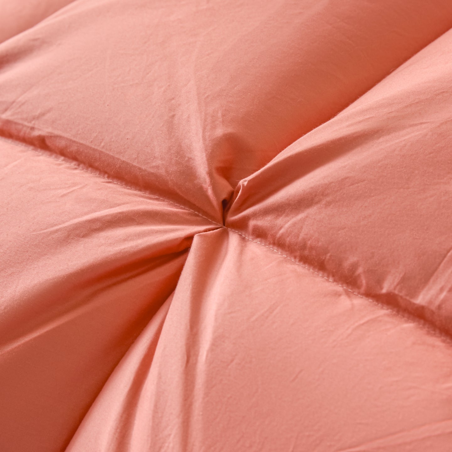 Premium Puff Grid Goose Down Pillow – Orange