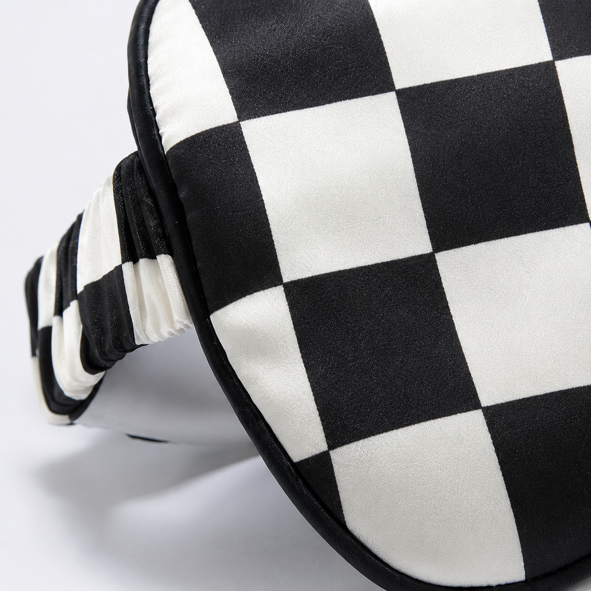 Checkerboard Silk Sleep Mask