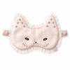 Cat Embroidered Silk Sleep Mask