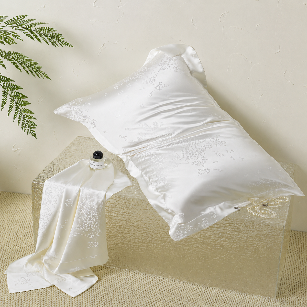 Jacquard Mulberry Silk Pillowcase