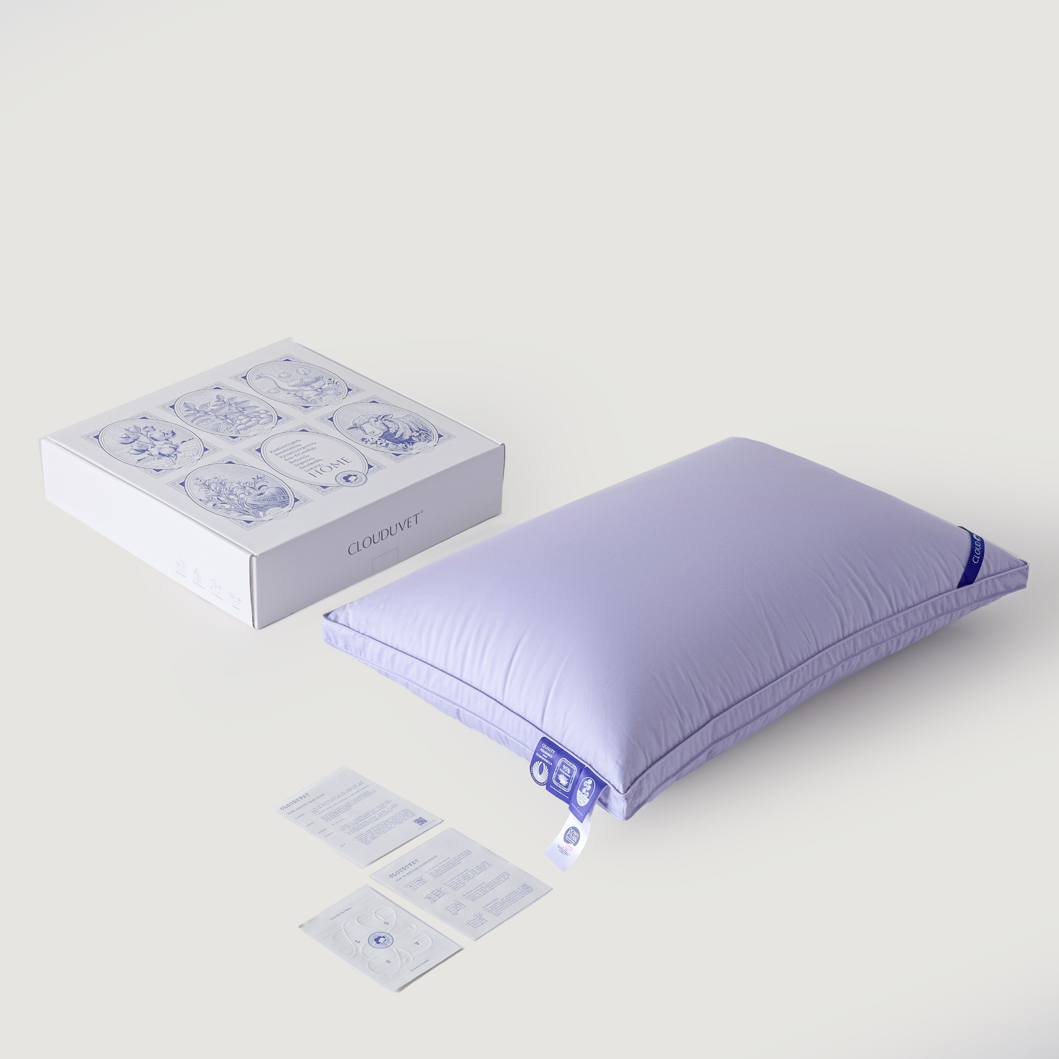 Cloud Goose Down Pillow – Purple