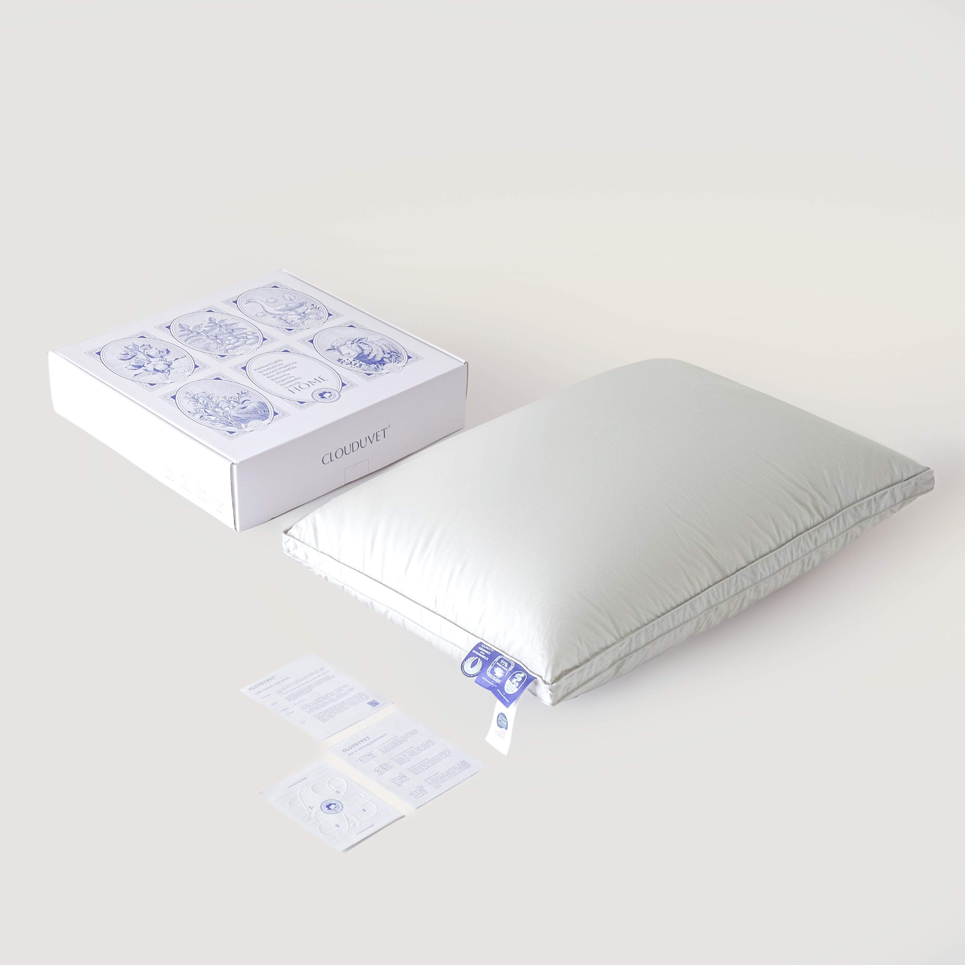 Cloud Goose Down Pillow – Grey