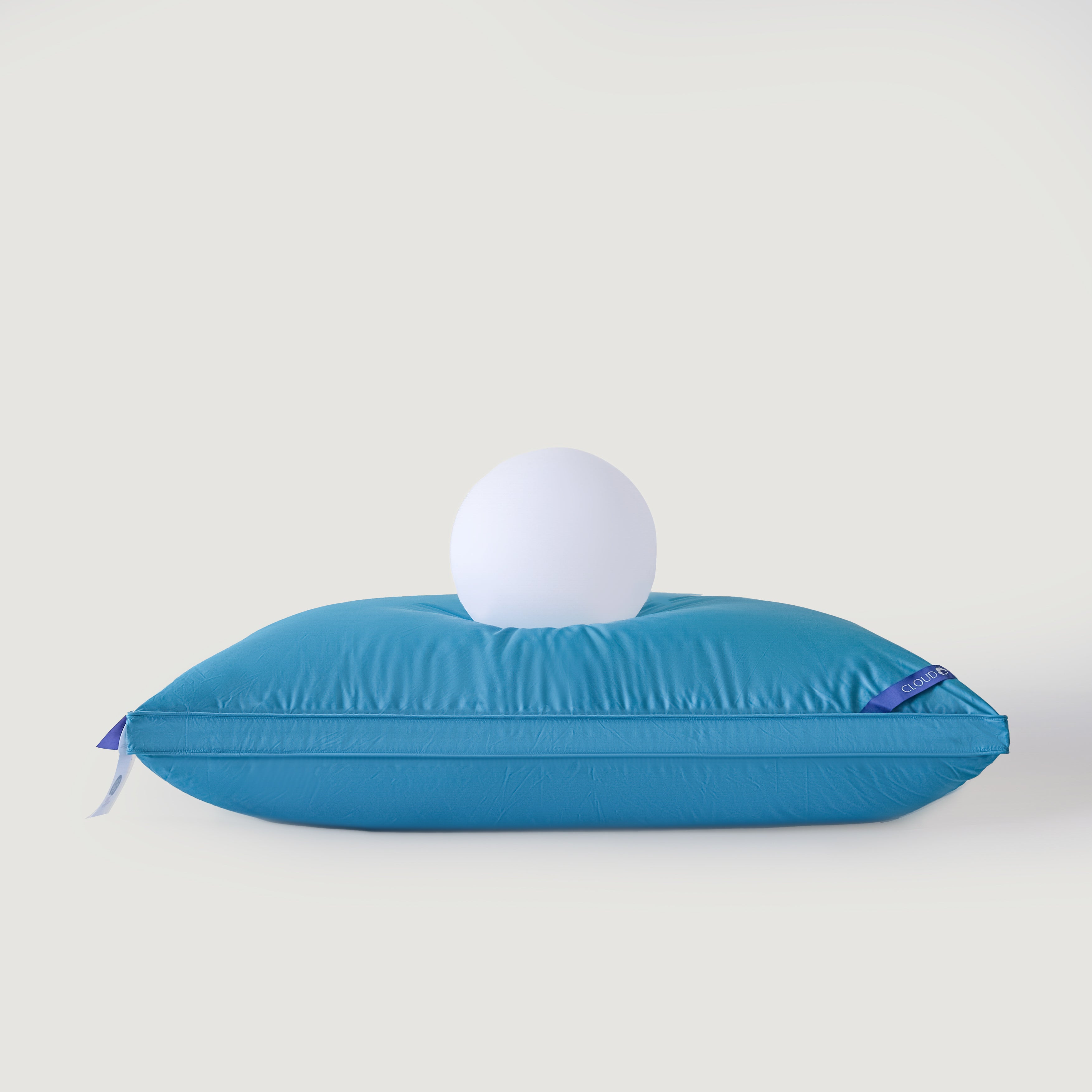 Cloud Goose Down Pillow – Blue