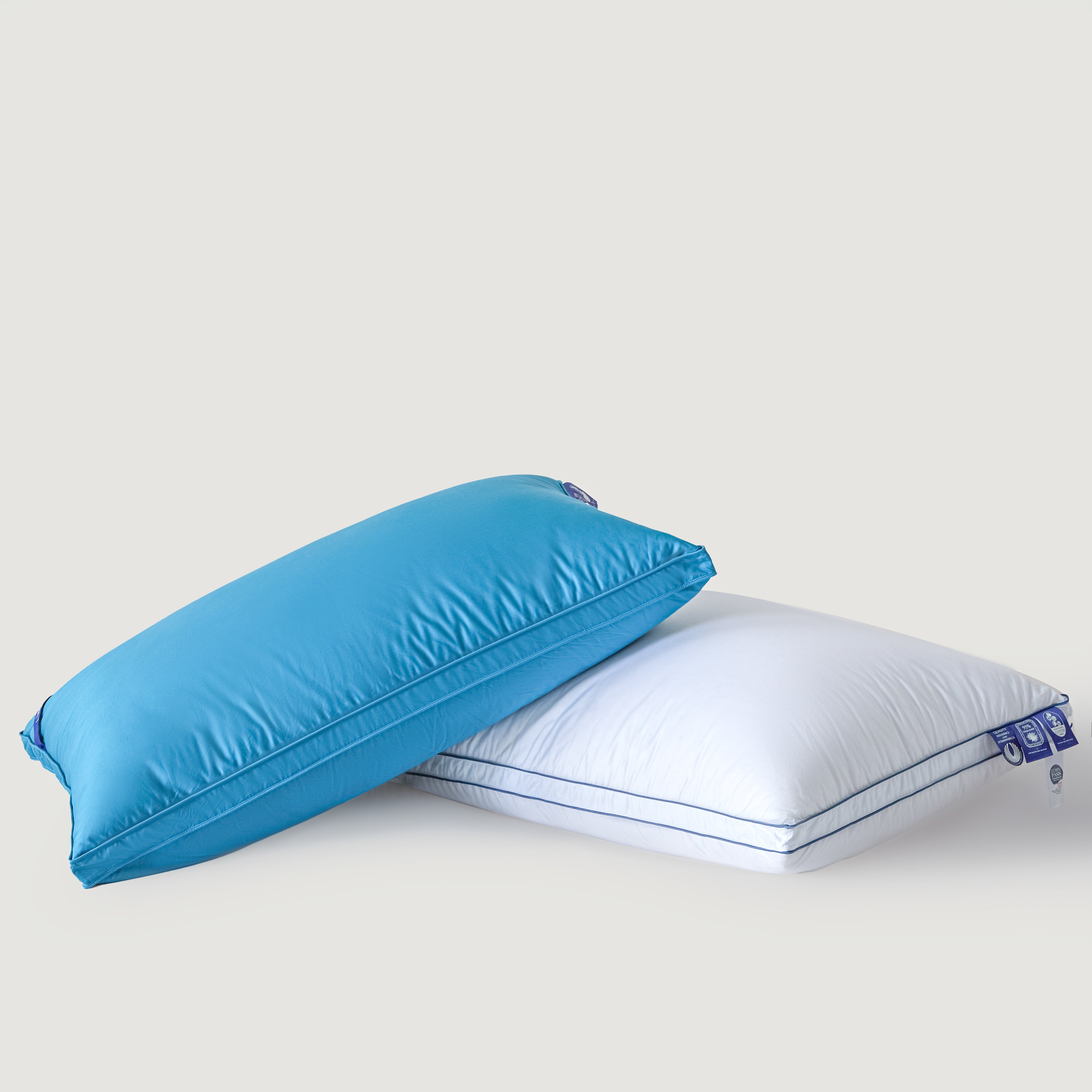Cloud Goose Down Pillow – Blue