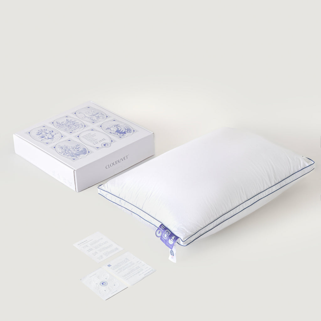 Cloud Goose Down Pillow – White