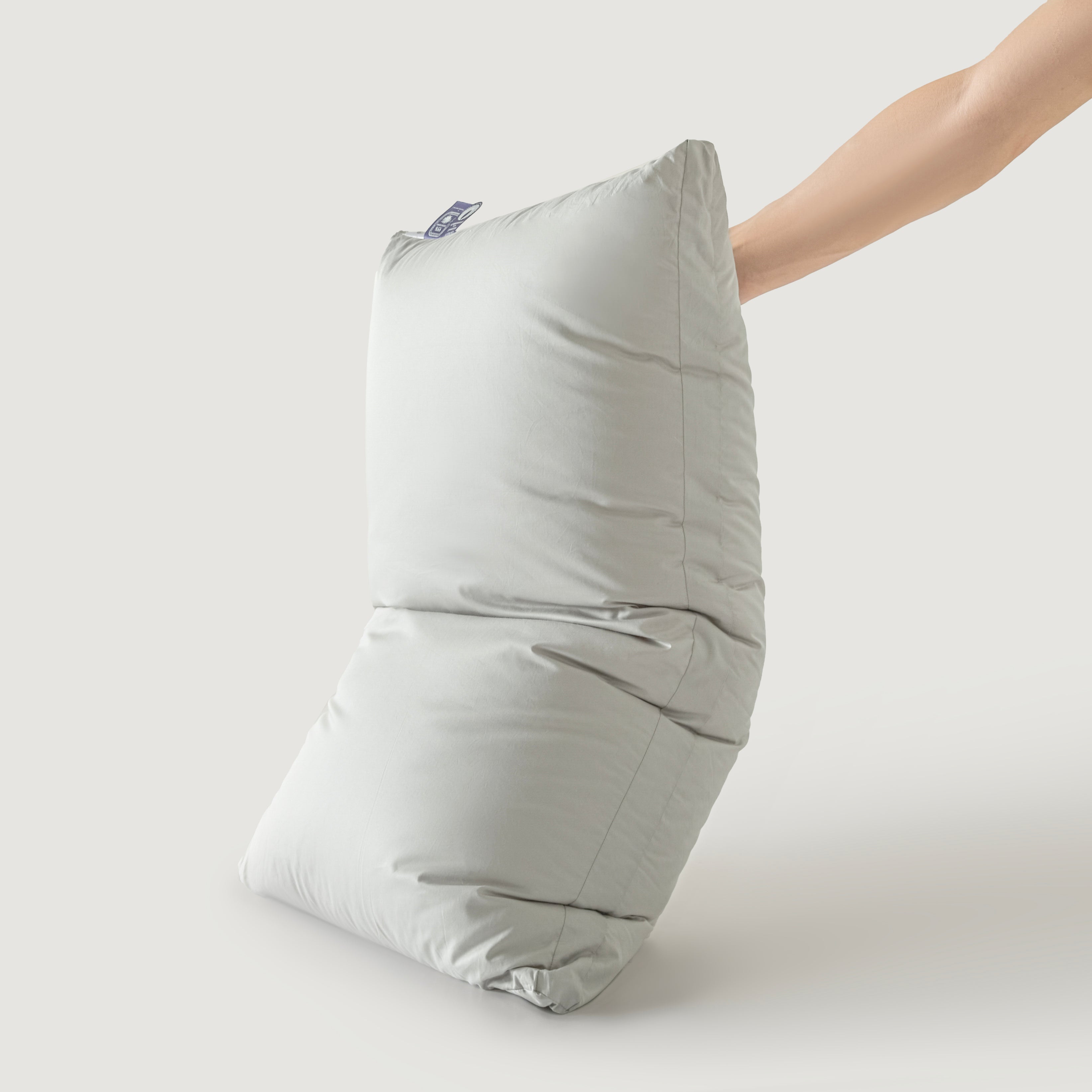 Detachable Goose Down Pillow – Grey