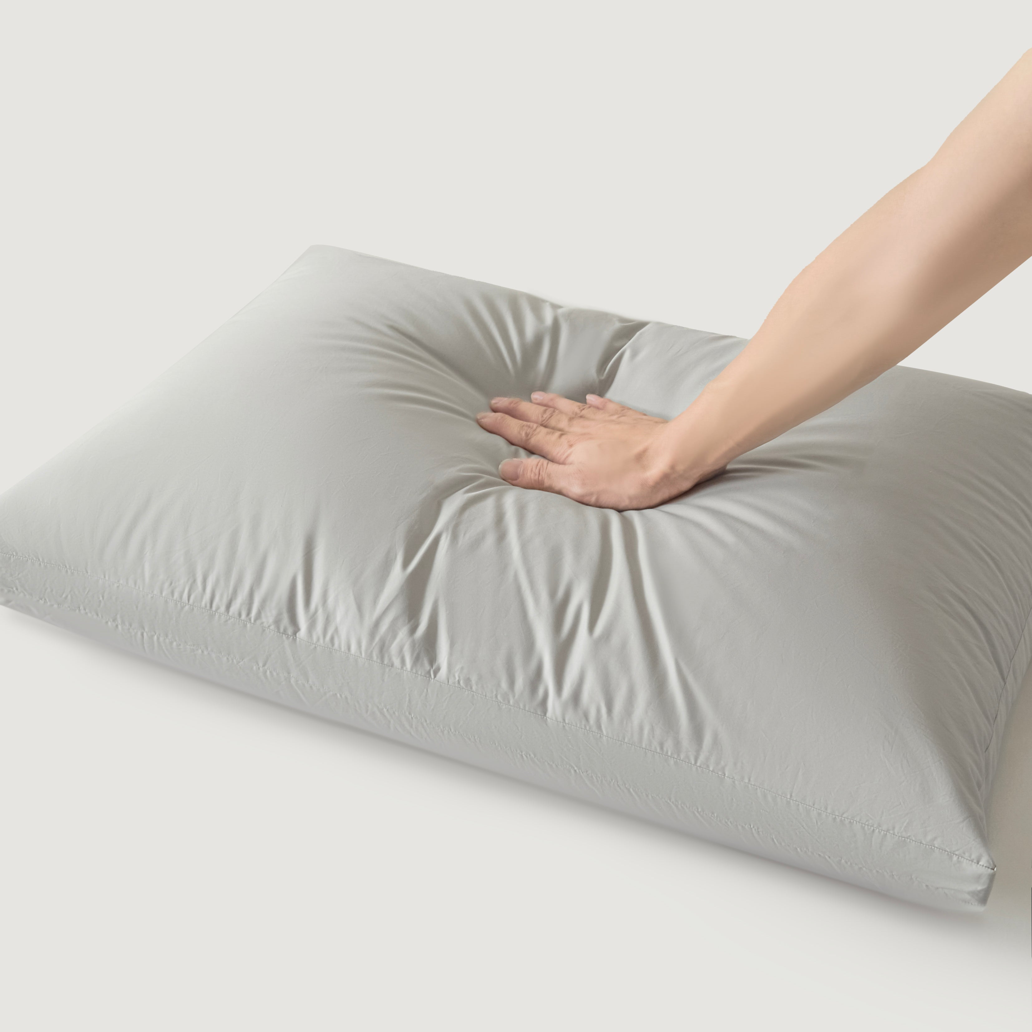 Detachable Goose Down Pillow – Grey