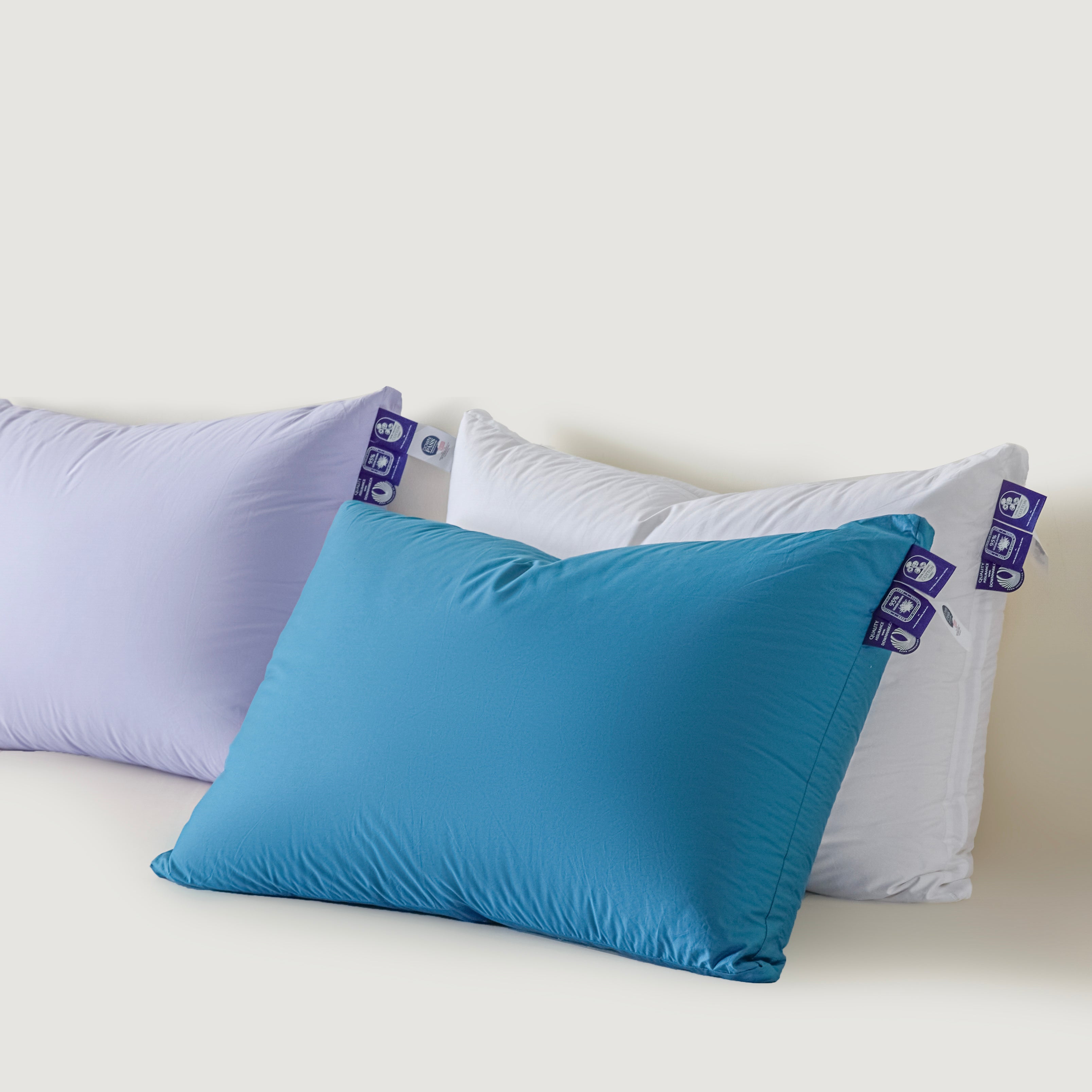 Detachable Goose Down Pillow – Blue