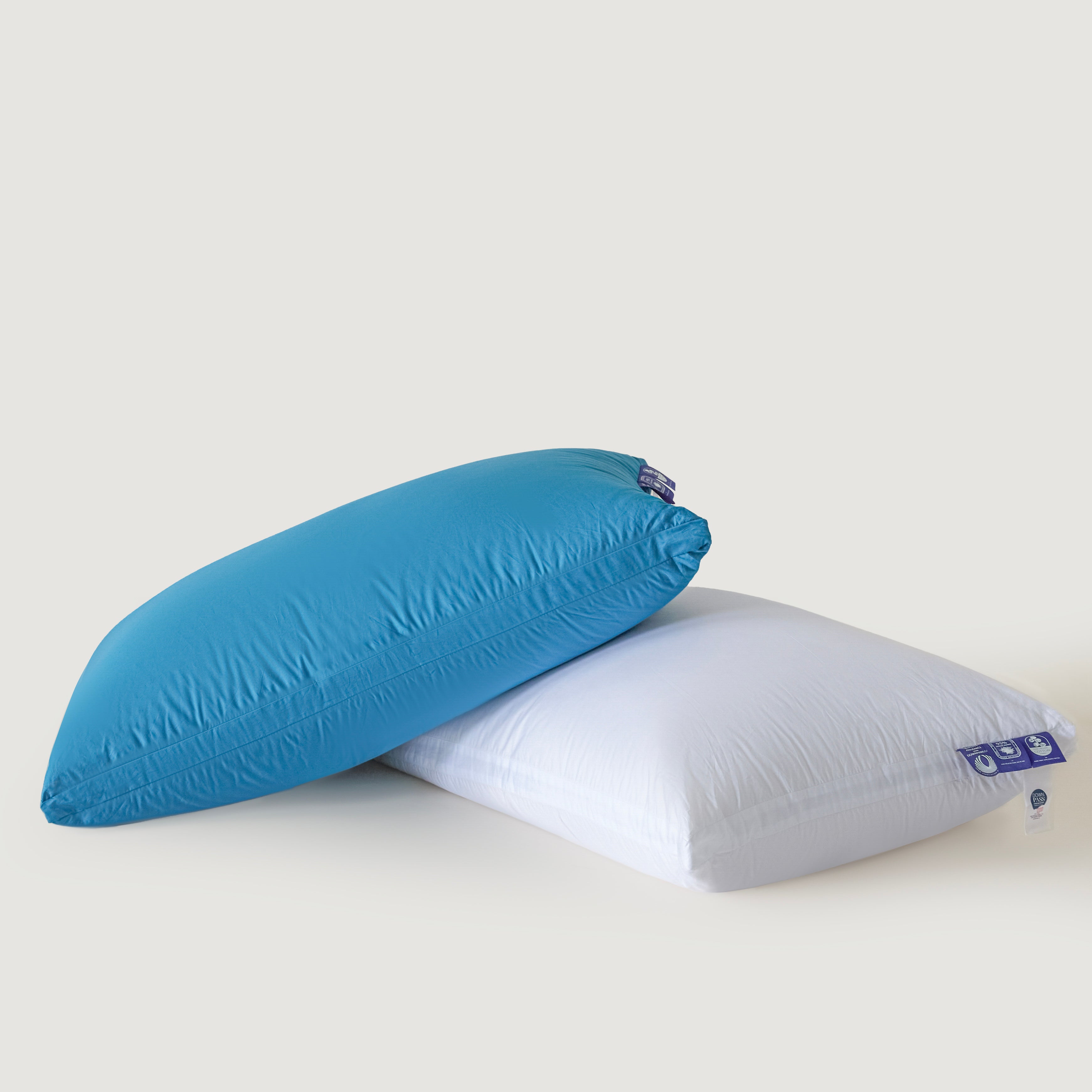 Detachable Goose Down Pillow – Blue