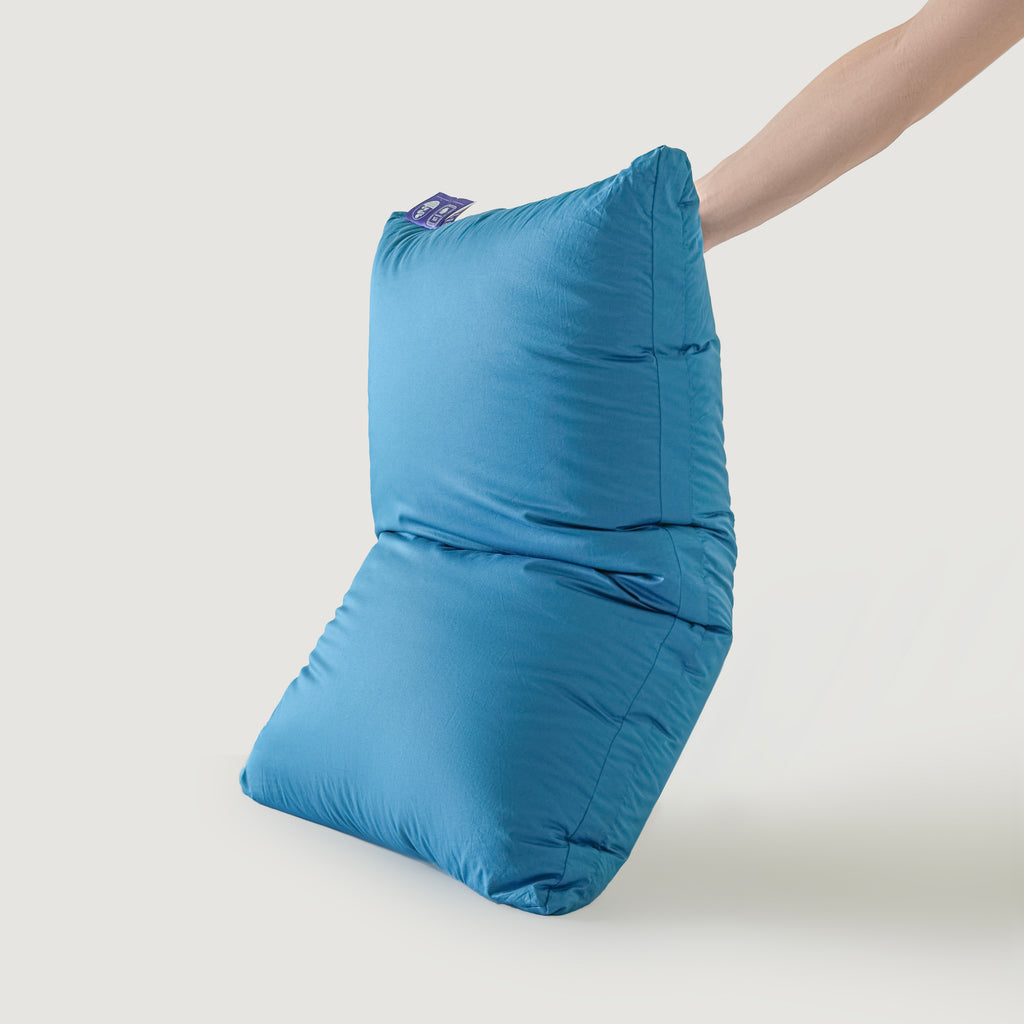 Detachable Goose Down Pillow – Blue
