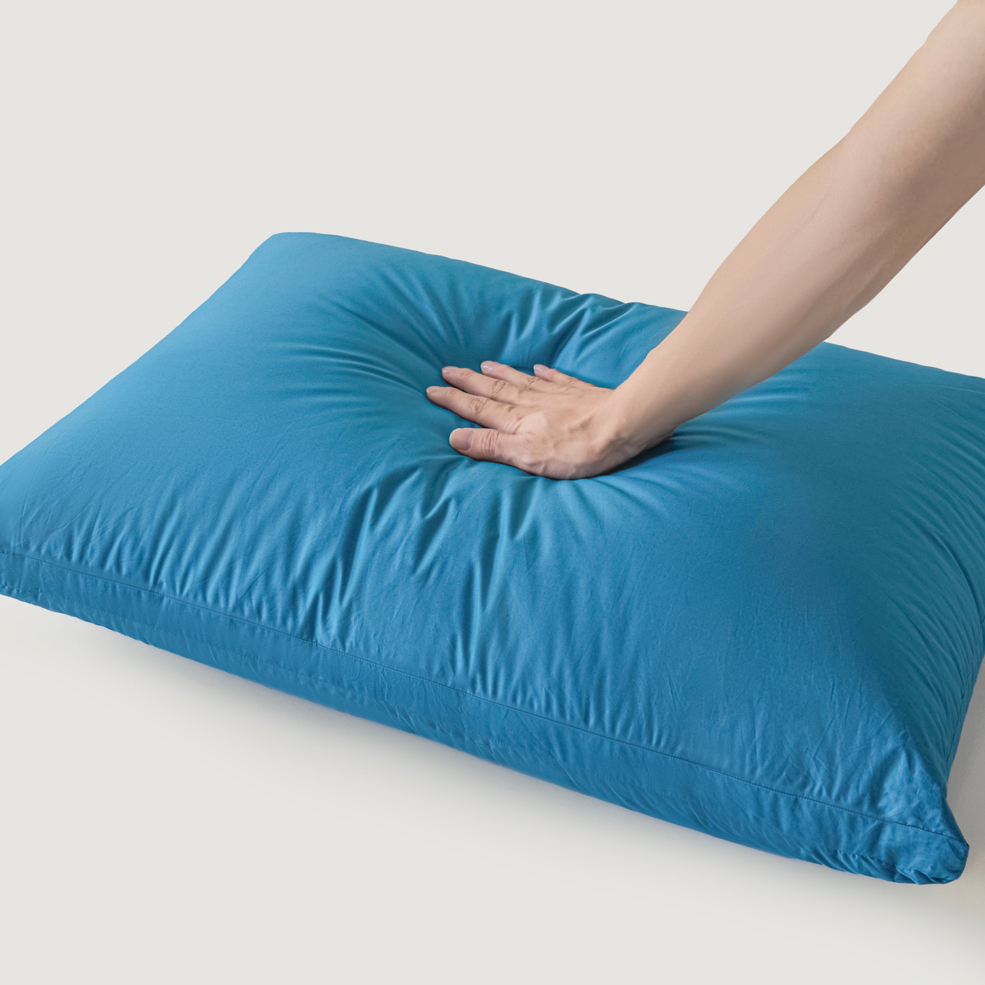 Detachable Goose Down Pillow – Blue