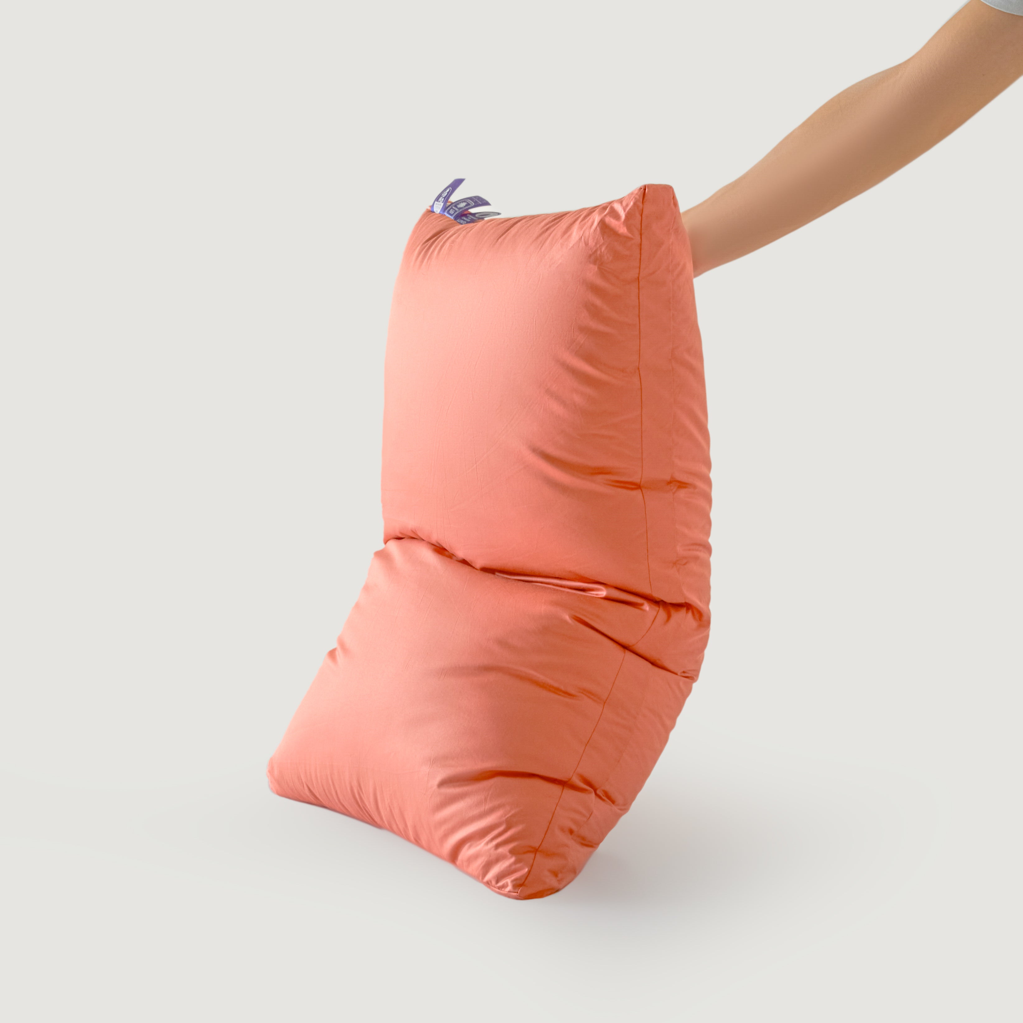 Detachable Goose Down Pillow – Orange