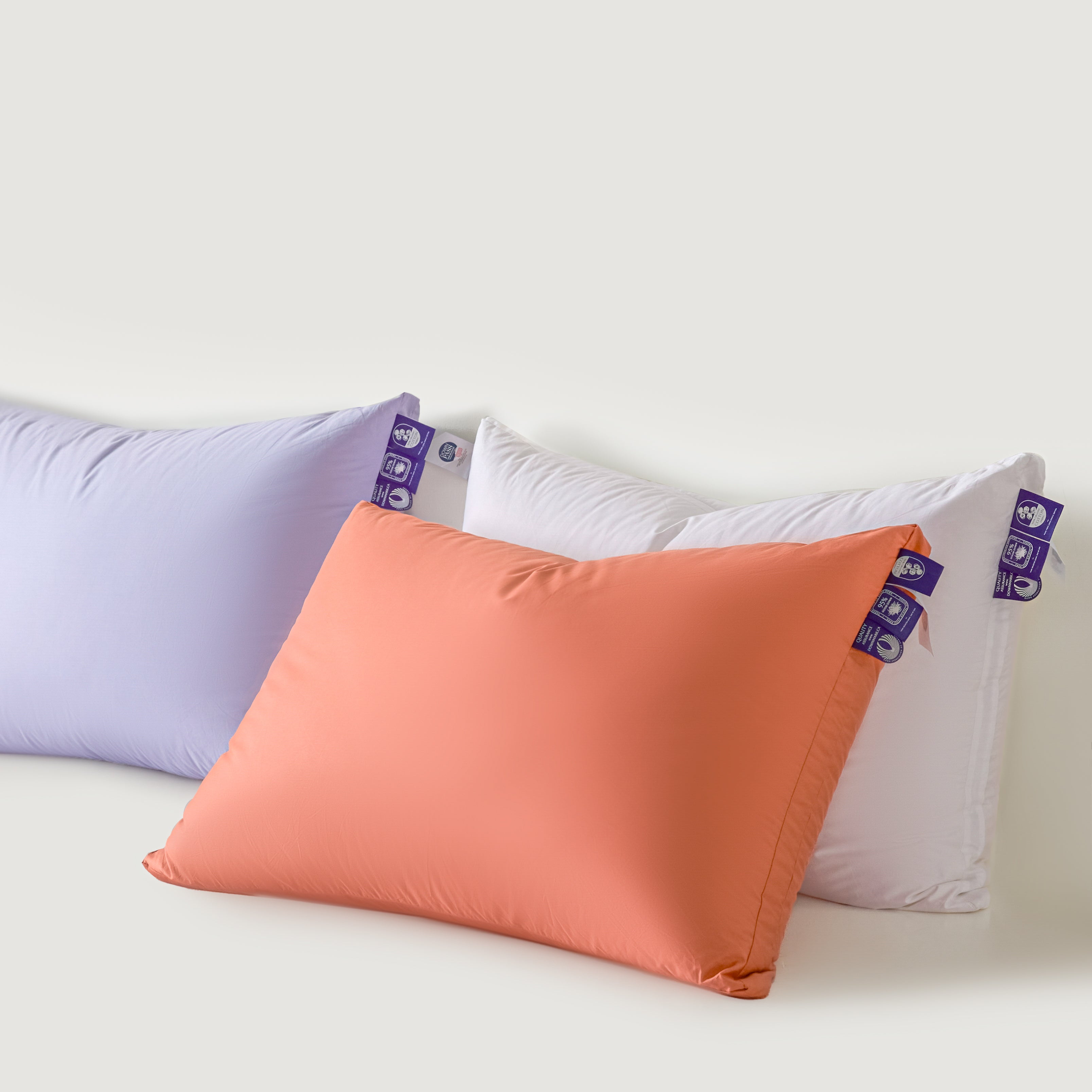 Detachable Goose Down Pillow – Orange