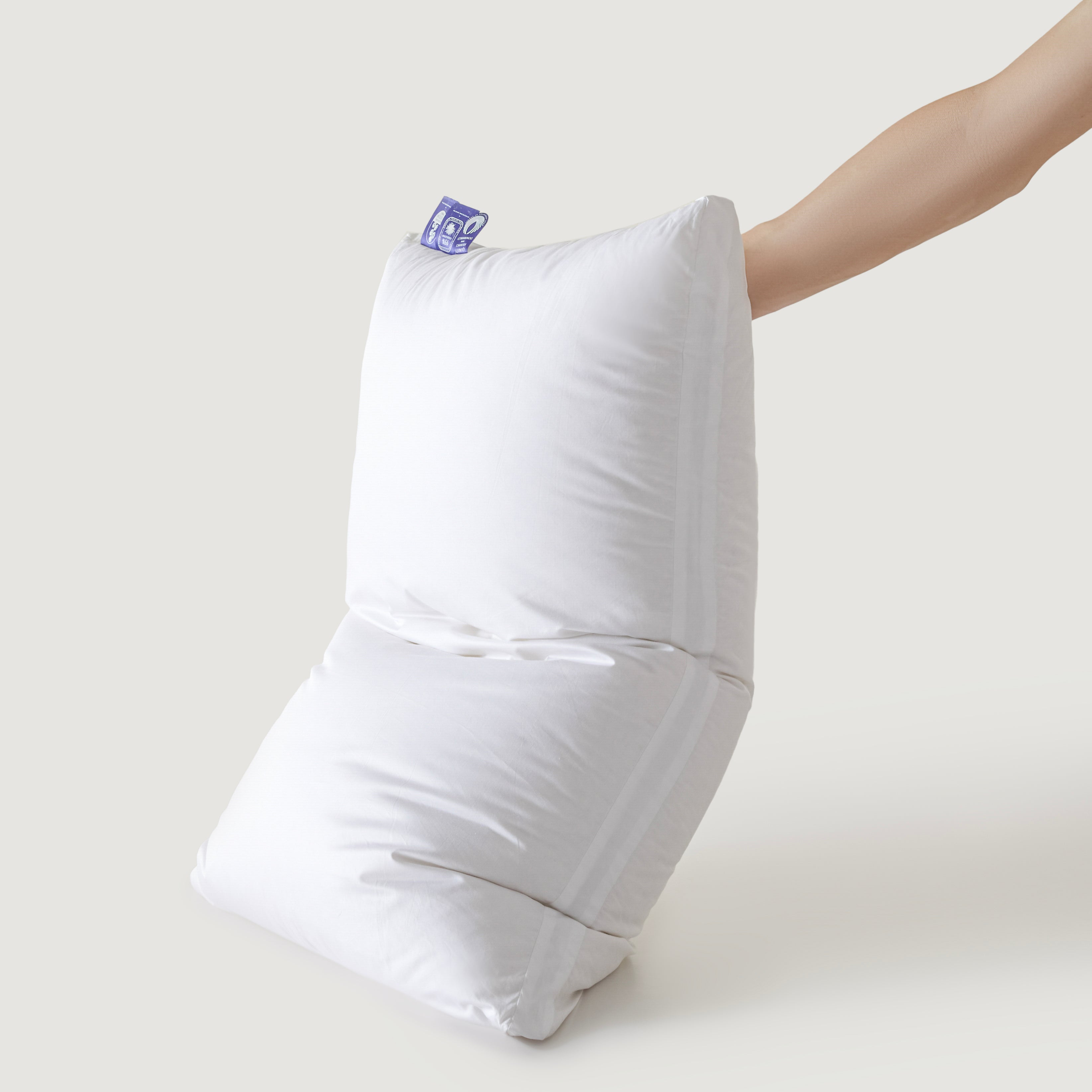 Detachable Goose Down Pillow – White