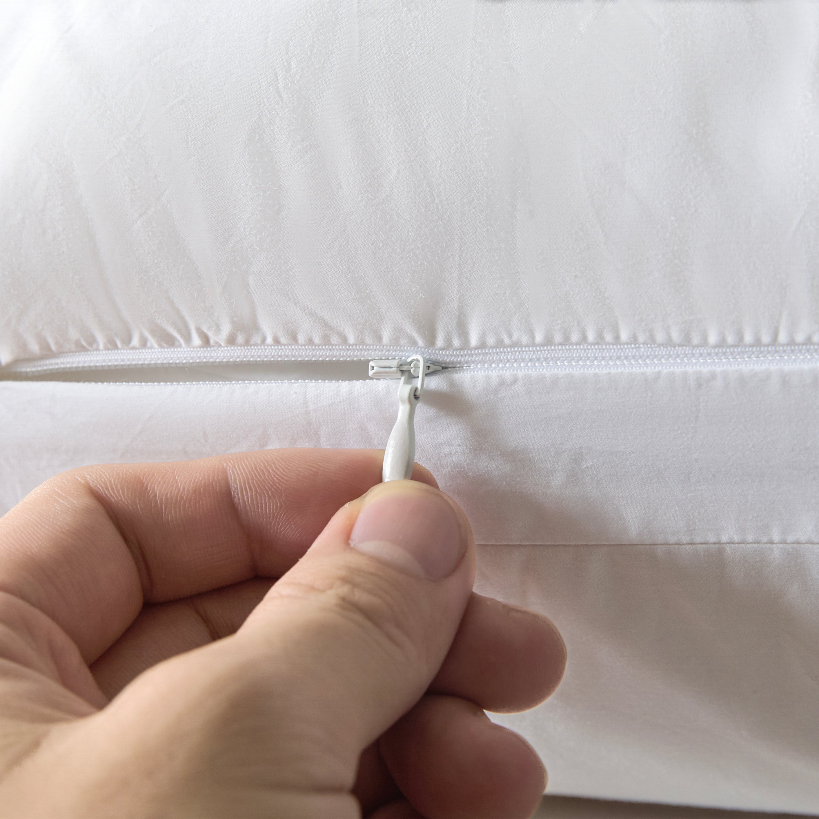 Detachable Goose Down Pillow – White