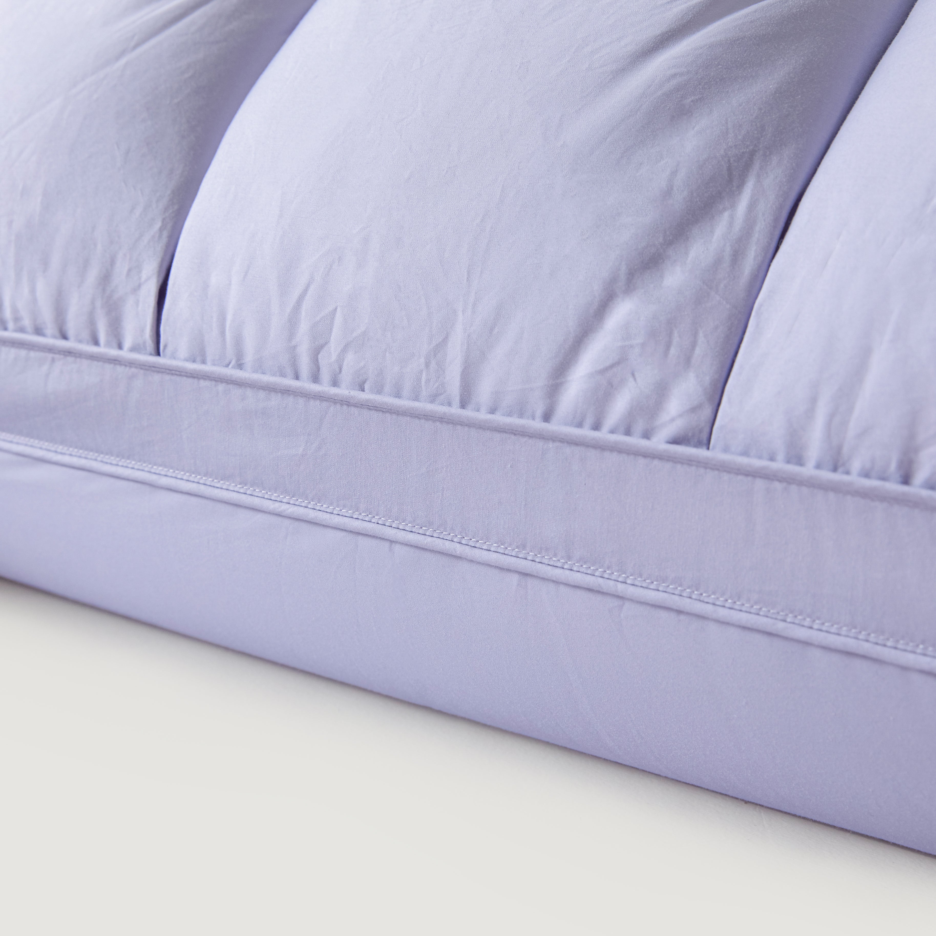Premium Puff Grid Goose Down Pillow – Purple