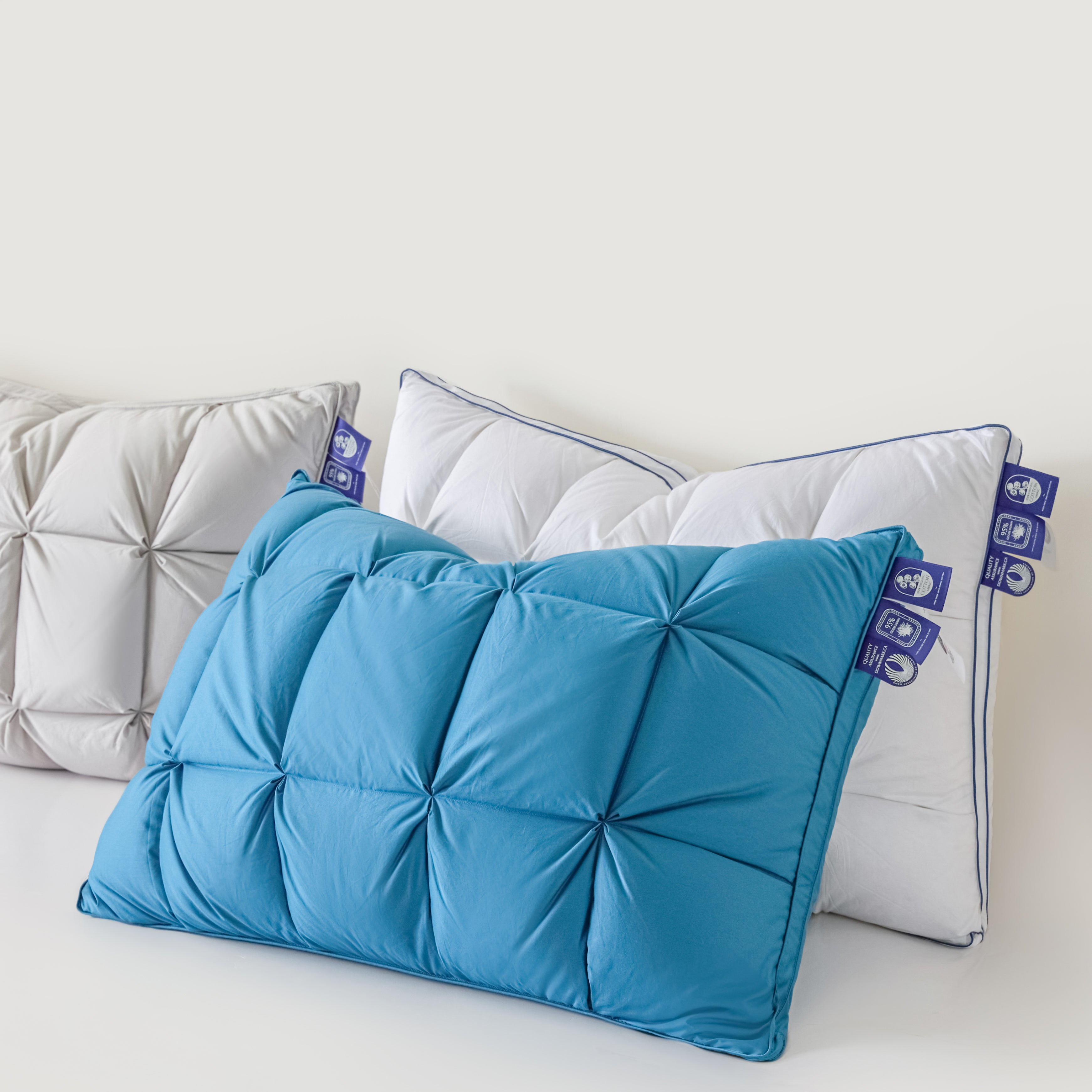 Premium Puff Grid Goose Down Pillow