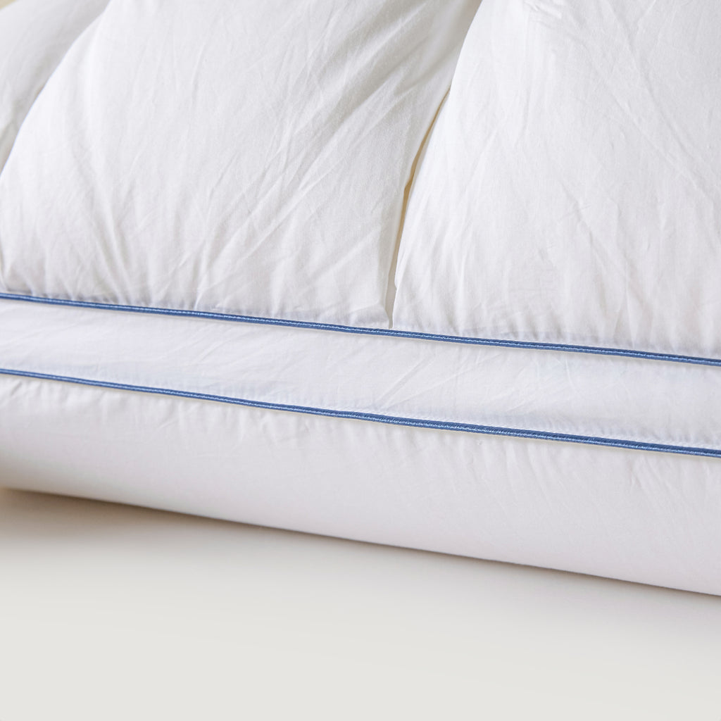 Premium Puff Grid Goose Down Pillow – White
