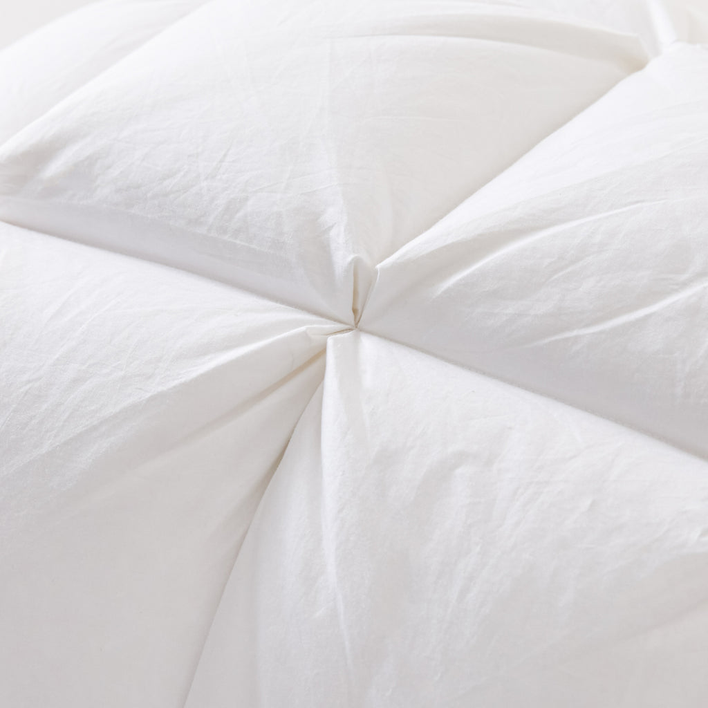 Premium Puff Grid Goose Down Pillow – White