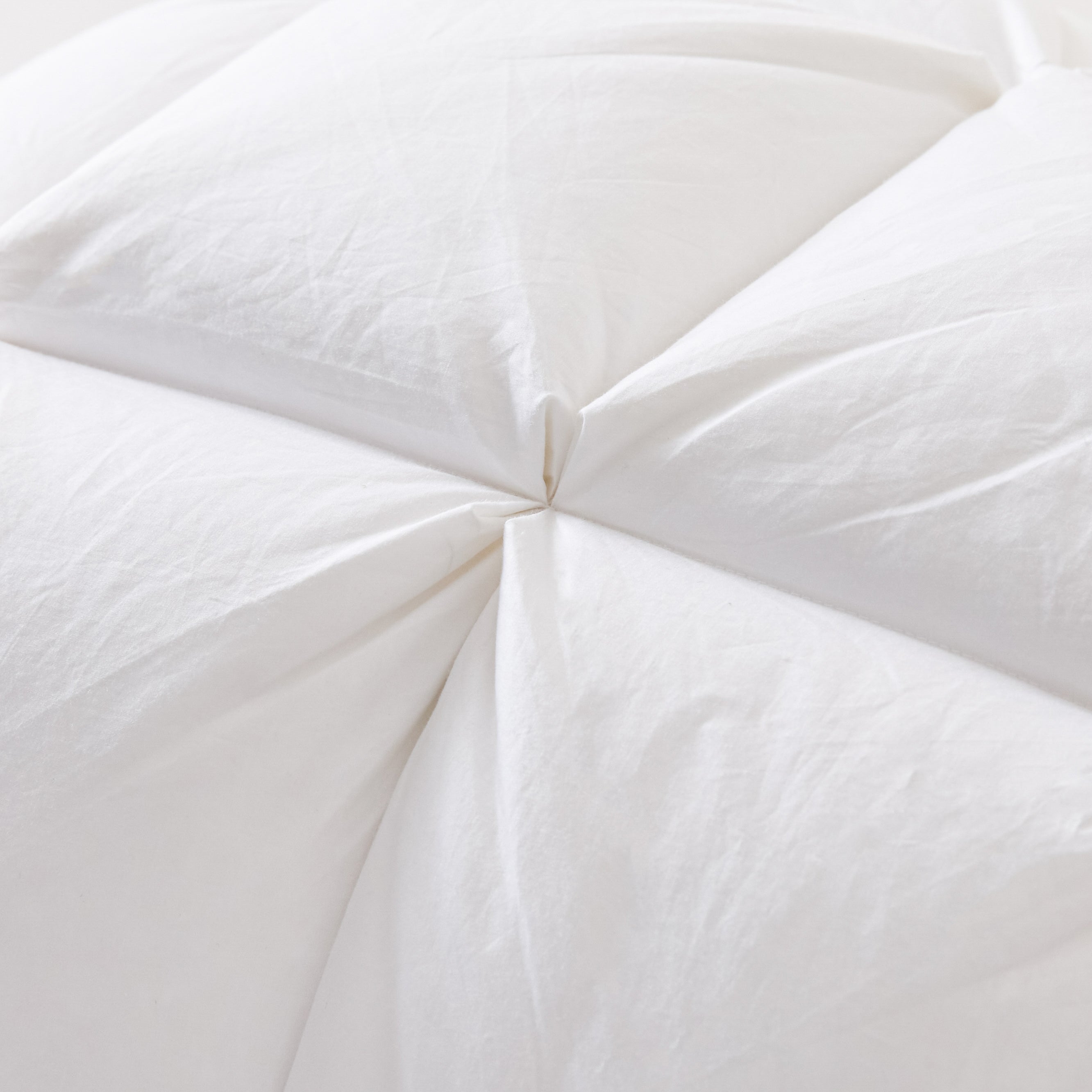 Premium Puff Grid Goose Down Pillow – White
