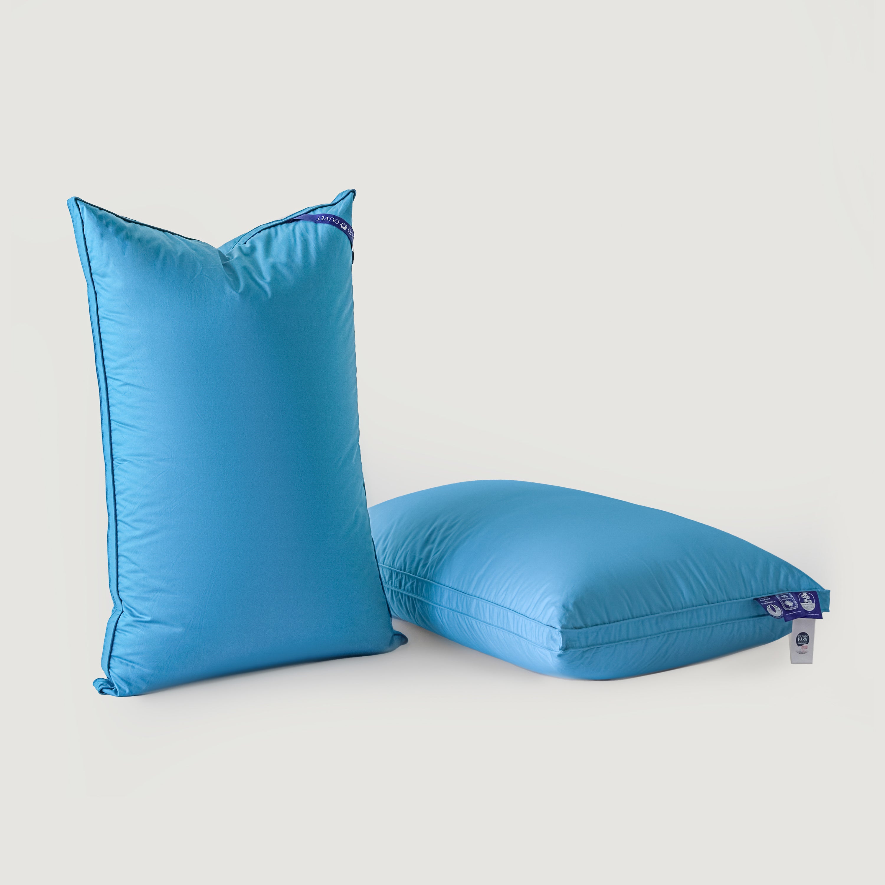 Cloud Goose Down Pillow – Blue