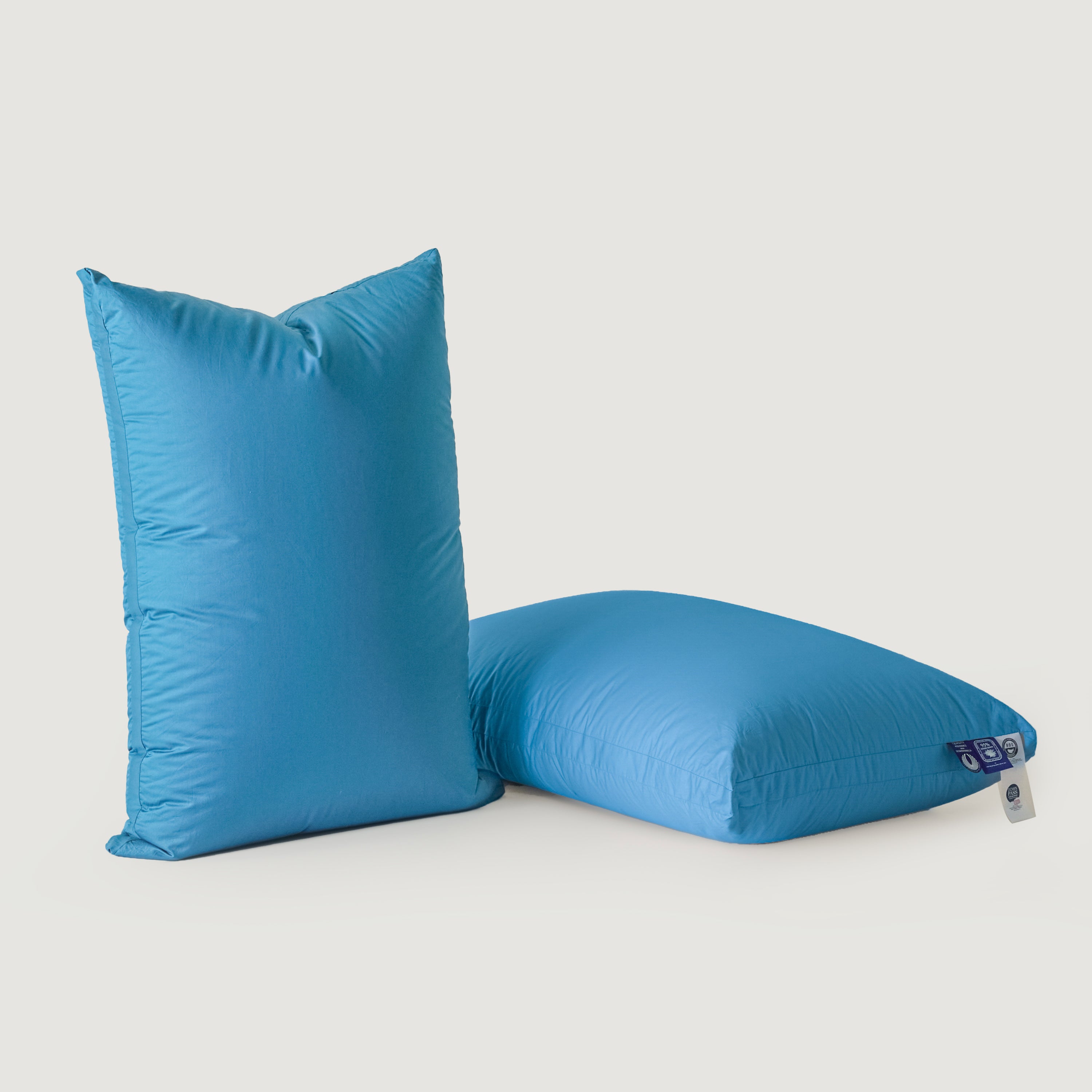 Detachable Goose Down Pillow – Blue