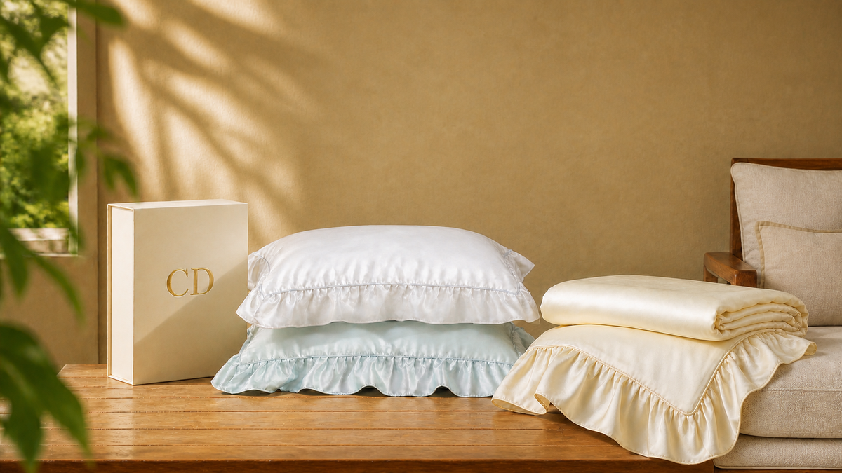 Cloud-like comfort for skin, hair & sleep.