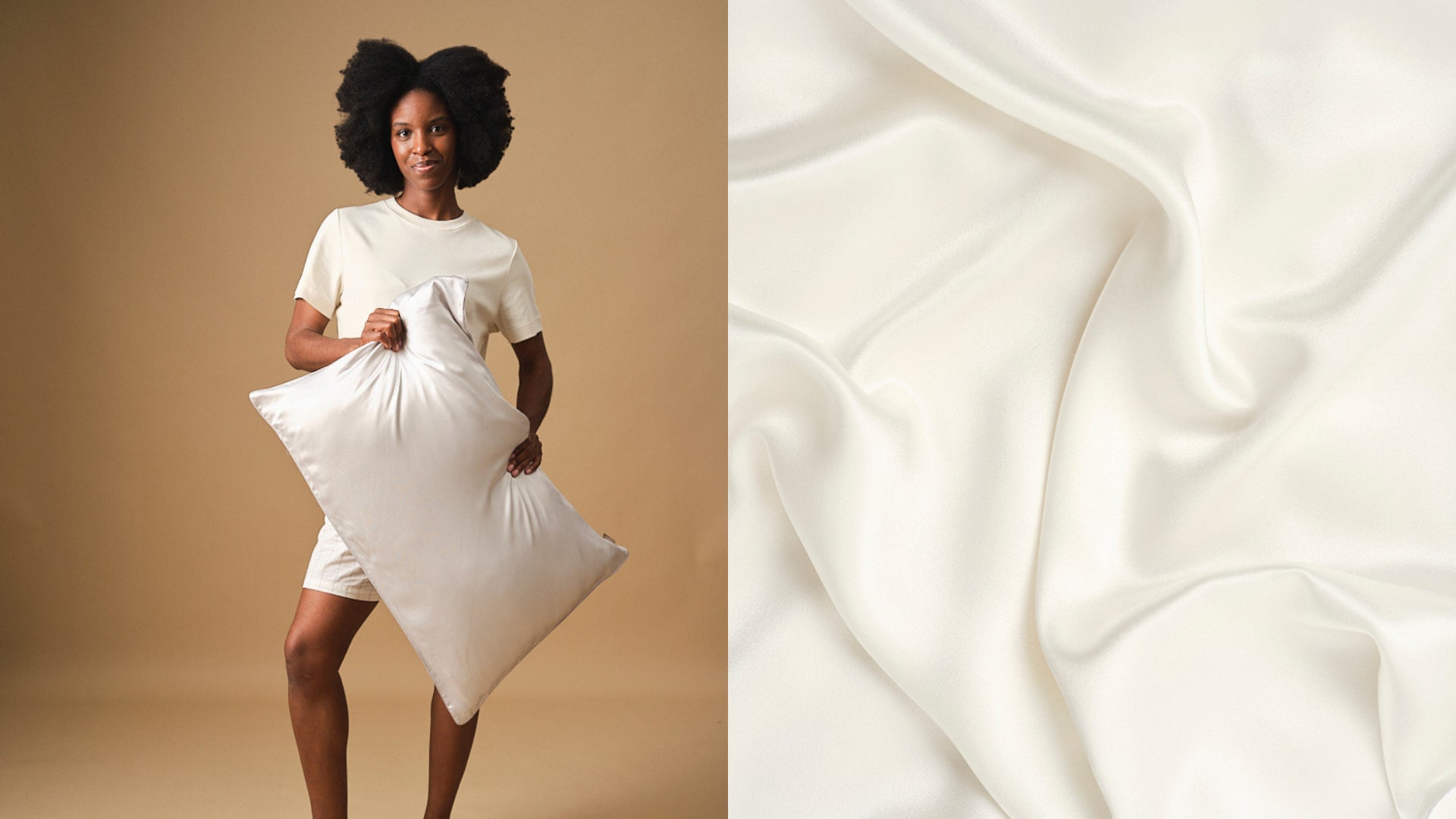 Cloud-like comfort for skin, hair & sleep.